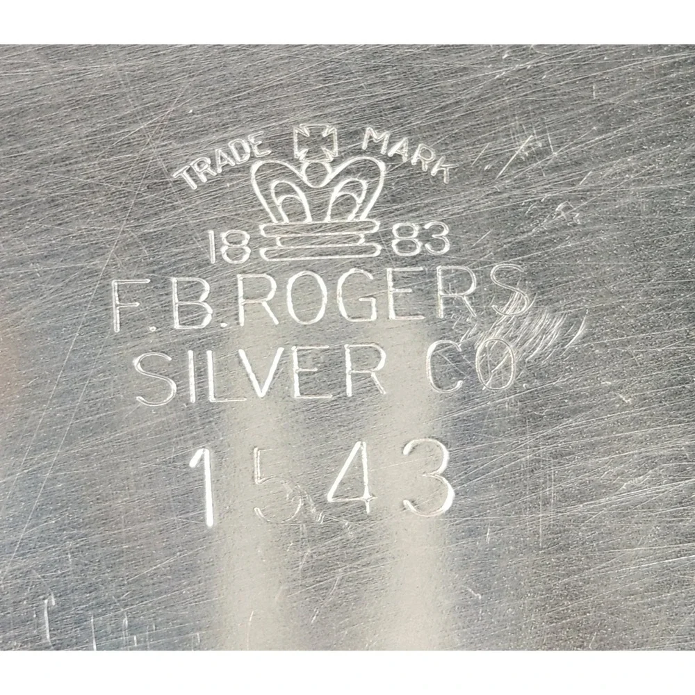 F. B. Rogers Silver Co Casserole Serving Dish Ornate Handles Silver Plate